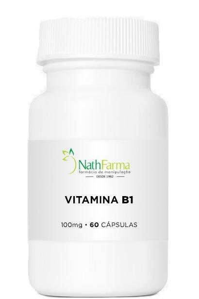 Vitamina B1 Preço Imbatível 60 Cápsulas | NathFarma