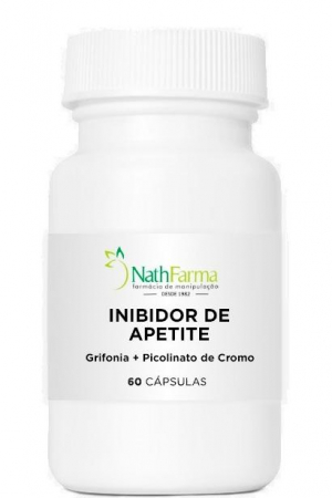 Inibidor de Apetite Manipulado 60 Cápsulas | NathFarma