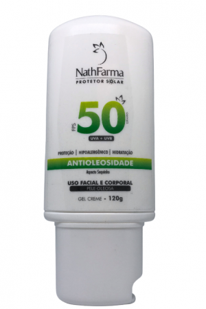 Protetor Solar para Pele Oleosa FPS 50 | NathFarma