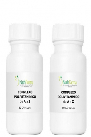 Complexo de Vitaminas AZ Manipulado 60 Cáps | NathFarma 2 Unidades