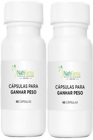 Cápsula para Engordar Manipulada 60 Cáps | NathFarma KIT 2